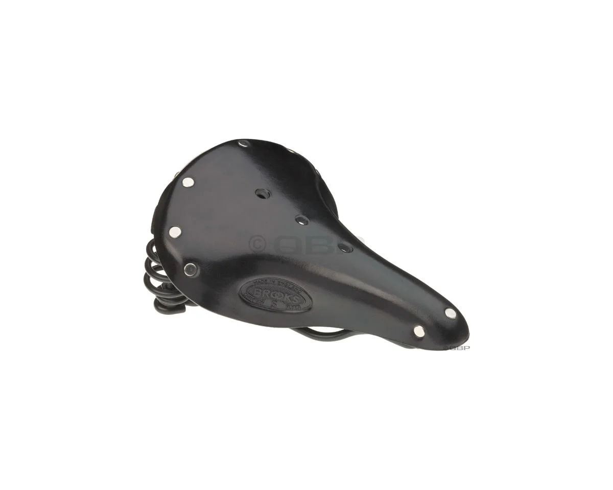 Brooks Flyer Women's Saddle (Black) (w/ Black Steel Rails)